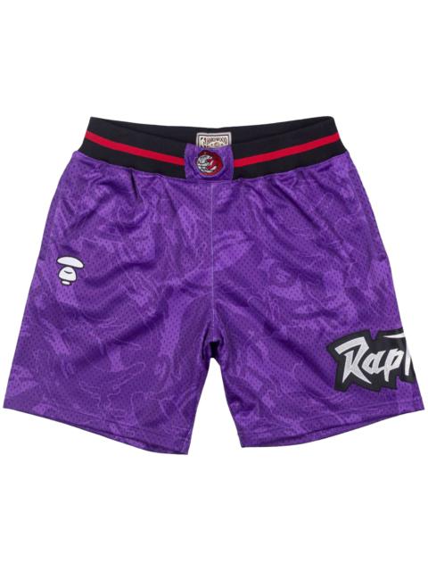 BAPE x Mitchel & Ness Shorts Toronto Raptors 'Purple'