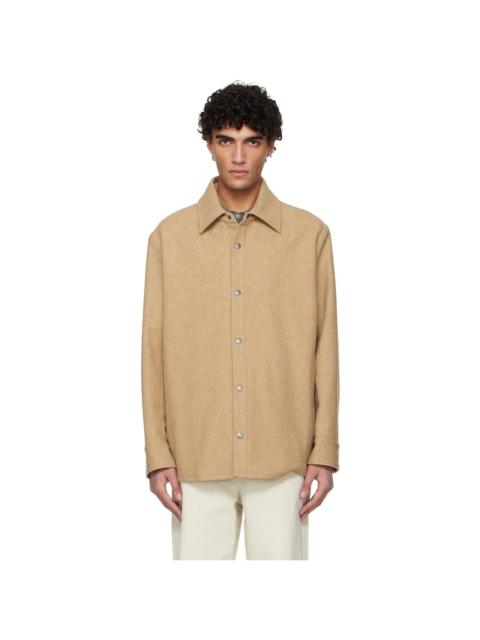 A.P.C. Beige Snap Closure Jacket