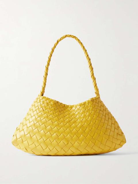 DRAGON DIFFUSION Rosanna woven leather tote Yellow