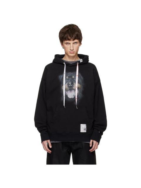 Maison MIHARAYASUHIRO Black Dog Printed Hoodie