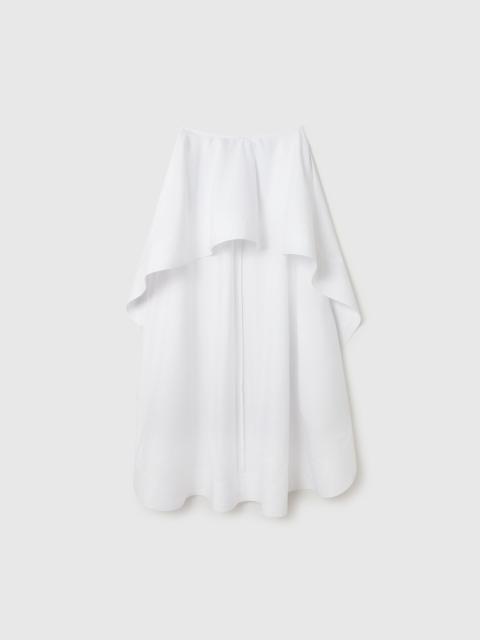 Stella McCartney Cotton Poplin Asymmetric Frill Skirt