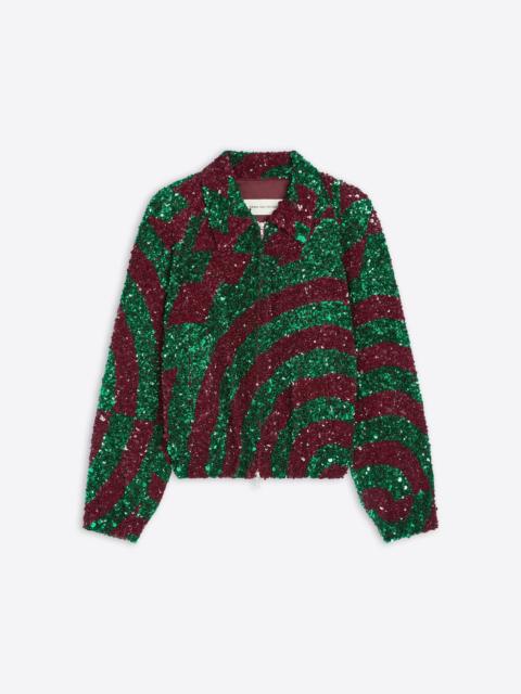 Dries Van Noten EMBROIDERED VISCOSE BLOUSON