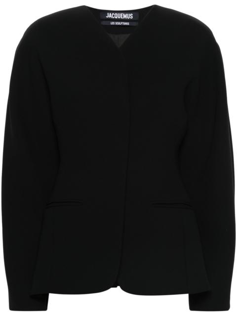 JACQUEMUS black La veste Ovalo jacket