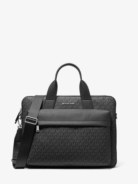 MICHAEL KORS Pacey Medium Signature Logo Pocket Briefcase