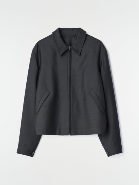 Lemaire ZIPPED BLOUSON IN DOUBLE FACE WOOL VISCOSE