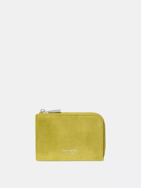 kate spade Suede Mini Zip Card Case