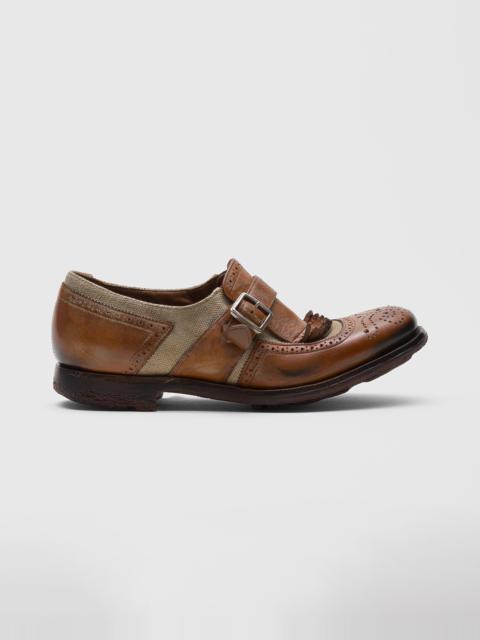 Church's Monk Straps in calfskin and fabric