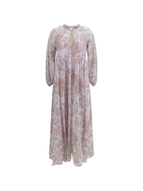 forte_forte floral A-line dress