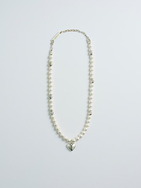 Ambush HEART CHARM PEARL CHOKER