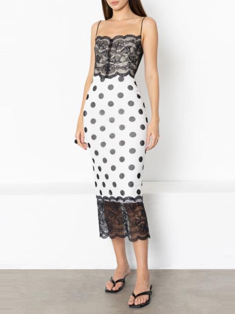 Black Halo Pomi Midi dress
