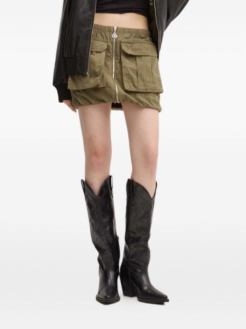HUGO zip-up front-pocket mini skirt