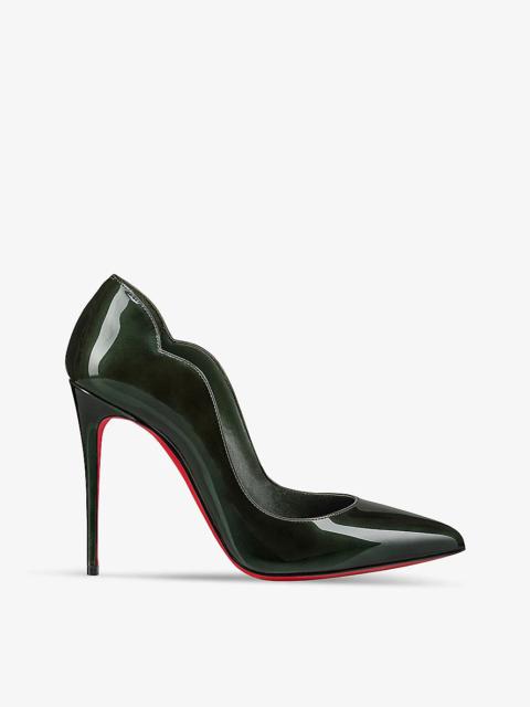 Hot Chick 100 patent-leather heeled courts