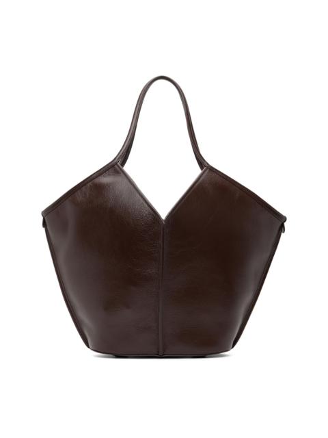 HEREU Brown Calella Distressed Tote