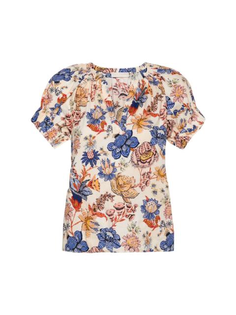 Naomi floral-print blouse