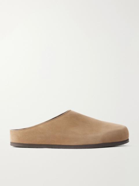 Studio Nicholson Wearing suede slip-ons Taupe