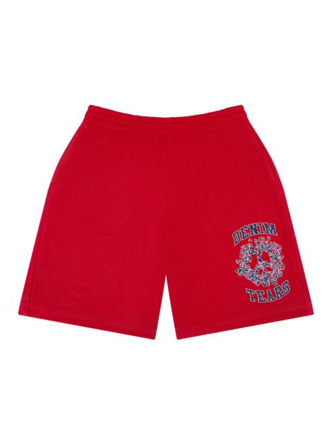 DENIM TEARS Denim Tears Denim University Mesh Shorts Red