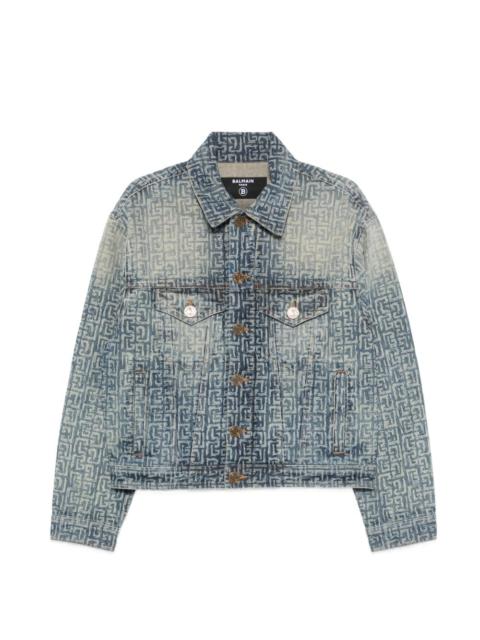 Balmain monogram denim jacket