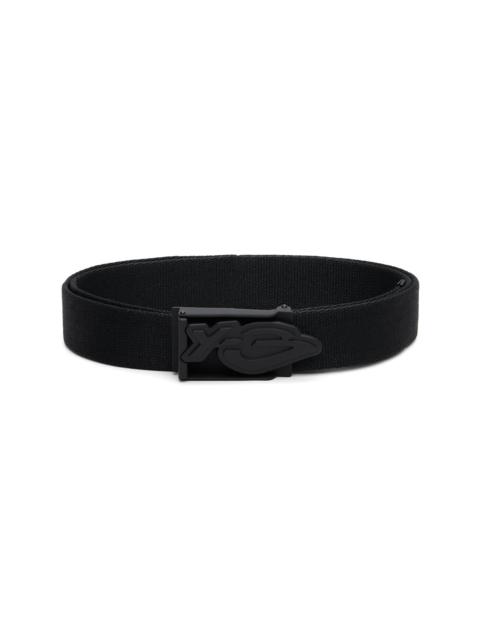 Y-3 Black Graphic Logo Belt