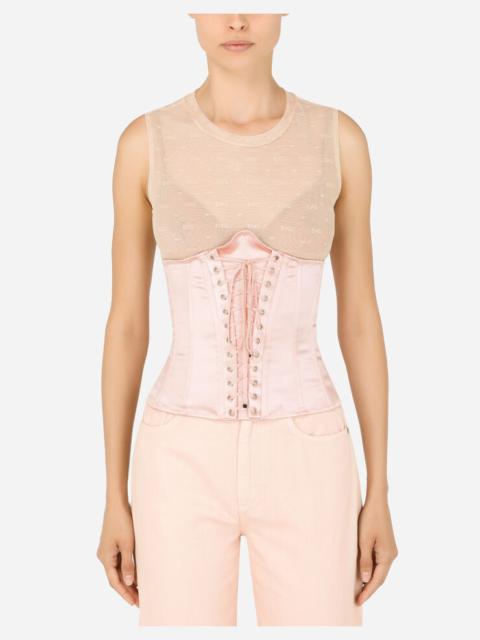 Dolce & Gabbana Satin bustier belt