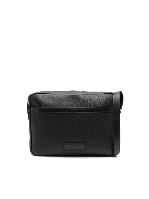 TOM FORD logo-patch leather briefcase