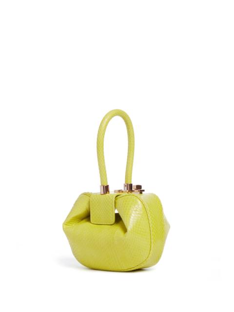 GABRIELA HEARST Demi Bag in Lime Adamite Snakeskin