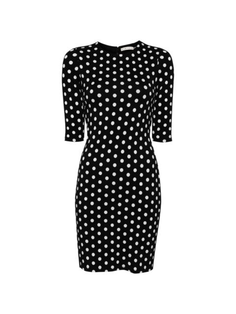 Alice + Olivia Delora polka dot-print dress