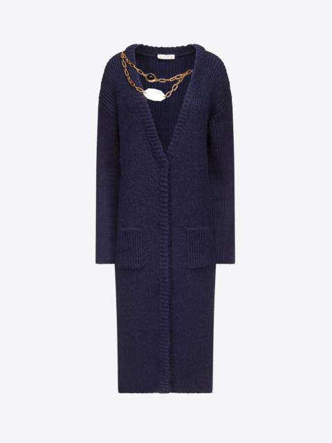 AREA GEMSTONE NECKLACE MAXI CARDIGAN
