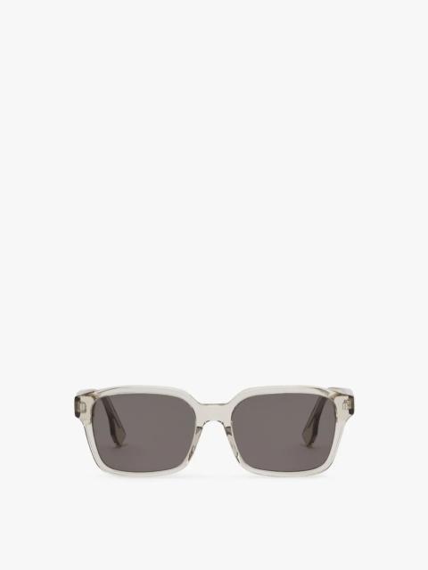 FENDI Low bridge fit beige sunglasses
