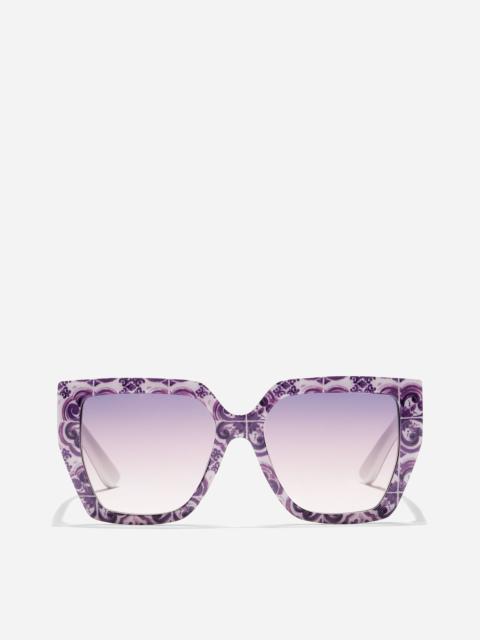 Dolce & Gabbana Maiolica viola sunglasses