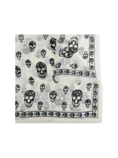 Alexander McQueen skull-print silk scarf