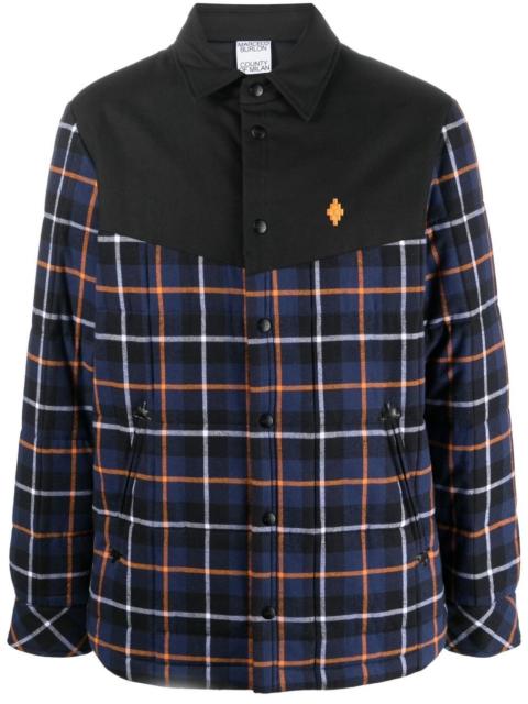 Marcelo Burlon County Of Milan check-print padded shirt jacket