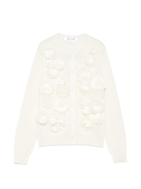 Comme Des Garçons flower cardigan