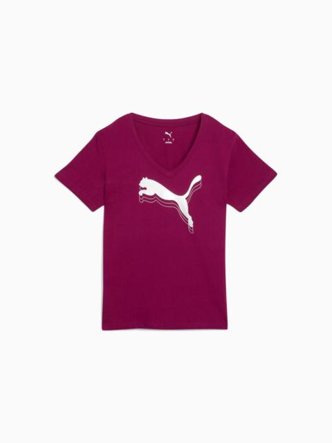 PUMA PUMA Essentials Metallic Women's V-Neck Tee