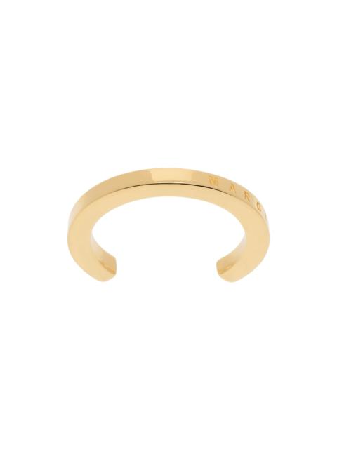 MM6 Maison Margiela Gold Cuff Ring