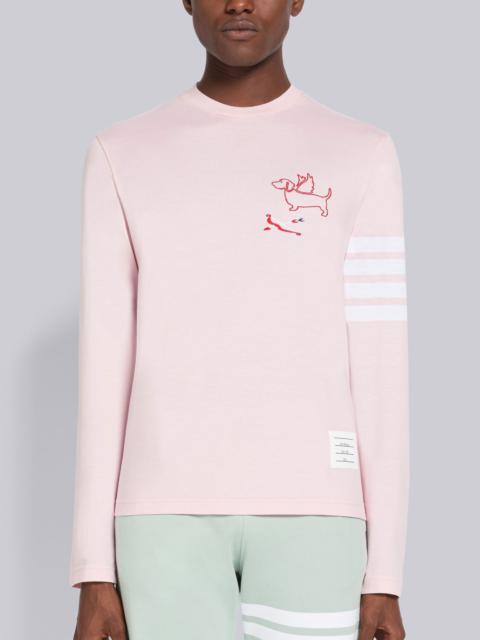 Thom Browne Jersey Hector 4-Bar Long Sleeve Tee