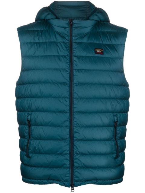 Paul & Shark Save The Sea detachable-hood padded gilet