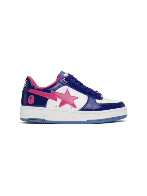 A BATHING APE® Navy & White BAPE STA #1 Sneakers
