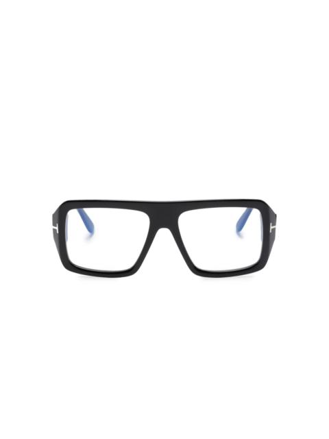 TOM FORD square-frame acetate glasses