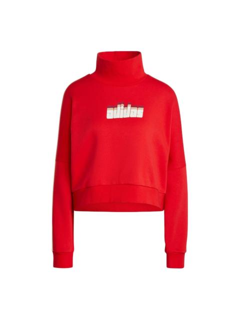 adidas (WMNS) Adidas Originals 스키 치크 스웨터 '빨간' IA3931