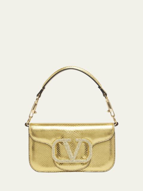 Locò Metallic Calfskin Leather Shoulder Bag