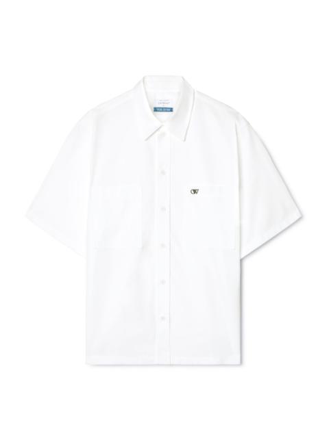 Off-White Ow Emb Heavycot Milit Shirt | REVERSIBLE