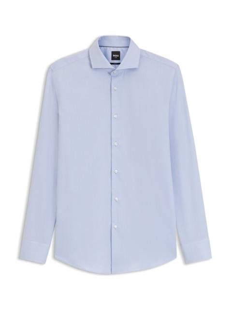 BOSS SLIM-FIT SHIRT IN WRINKLE-RESISTANT OXFORD COTTON