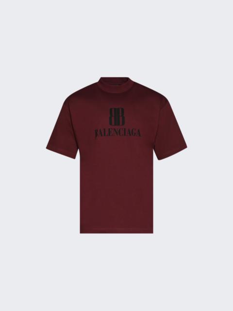 BALENCIAGA Bb Medium Fit T-shirt Bordeaux