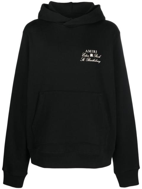 AMIRI logo-print cotton hoodie