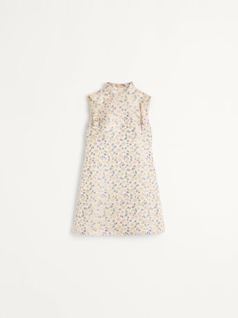 SHORT DRESS IN GARDEN LUREX JACQUARD