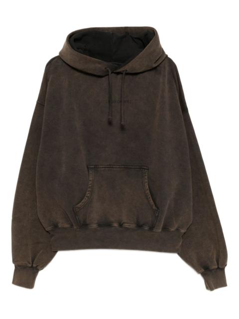 ALAINPAUL gathered neckline hoodie