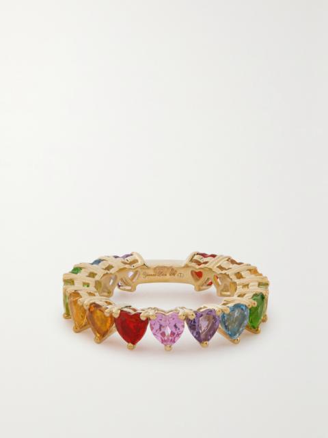 Yvonne Léon Mini Alliance 9-karat Gold Multi-stone Ring