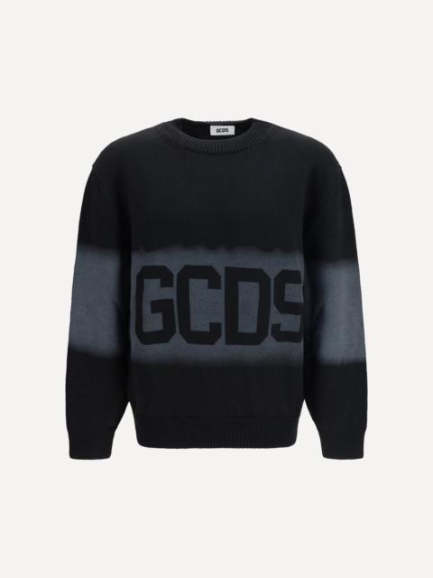GCDS Logo Spray crewneck Sweater