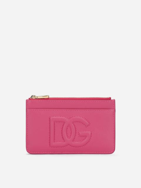 Dolce & Gabbana Medium calfskin card holder with DG logo