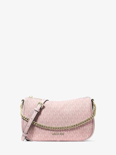 MICHAEL KORS Carmela Medium Signature Logo Convertible Crossbody Bag